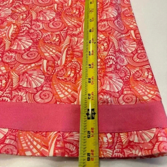 NWOT Girls Vineyard Vines Seashell Print Shift Dress Size 7 Pink Coral - Picture 6 of 9